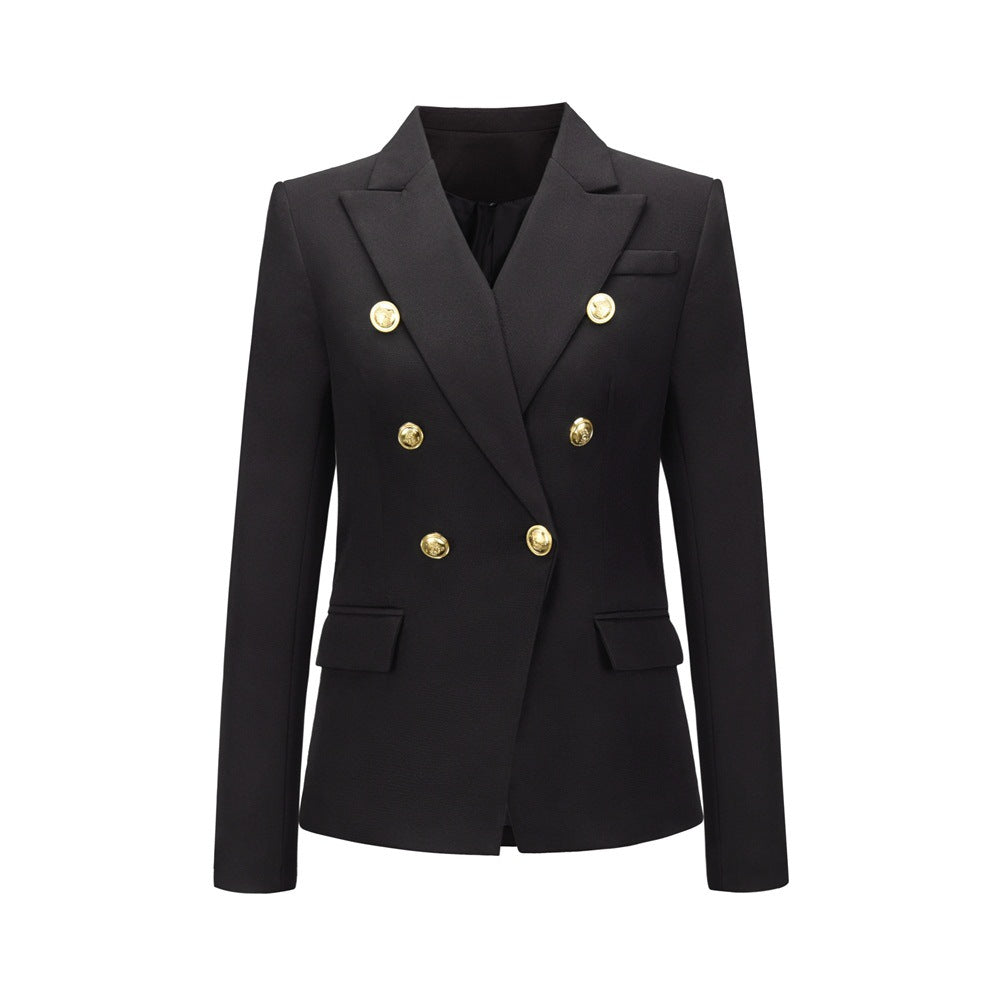 Blazer feminino alfaiataria com botões